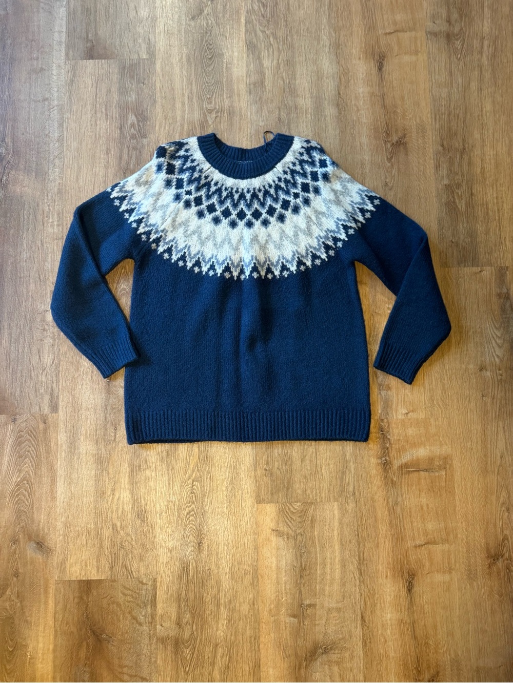 Wind River Navy Fair Isle Knit Sweater